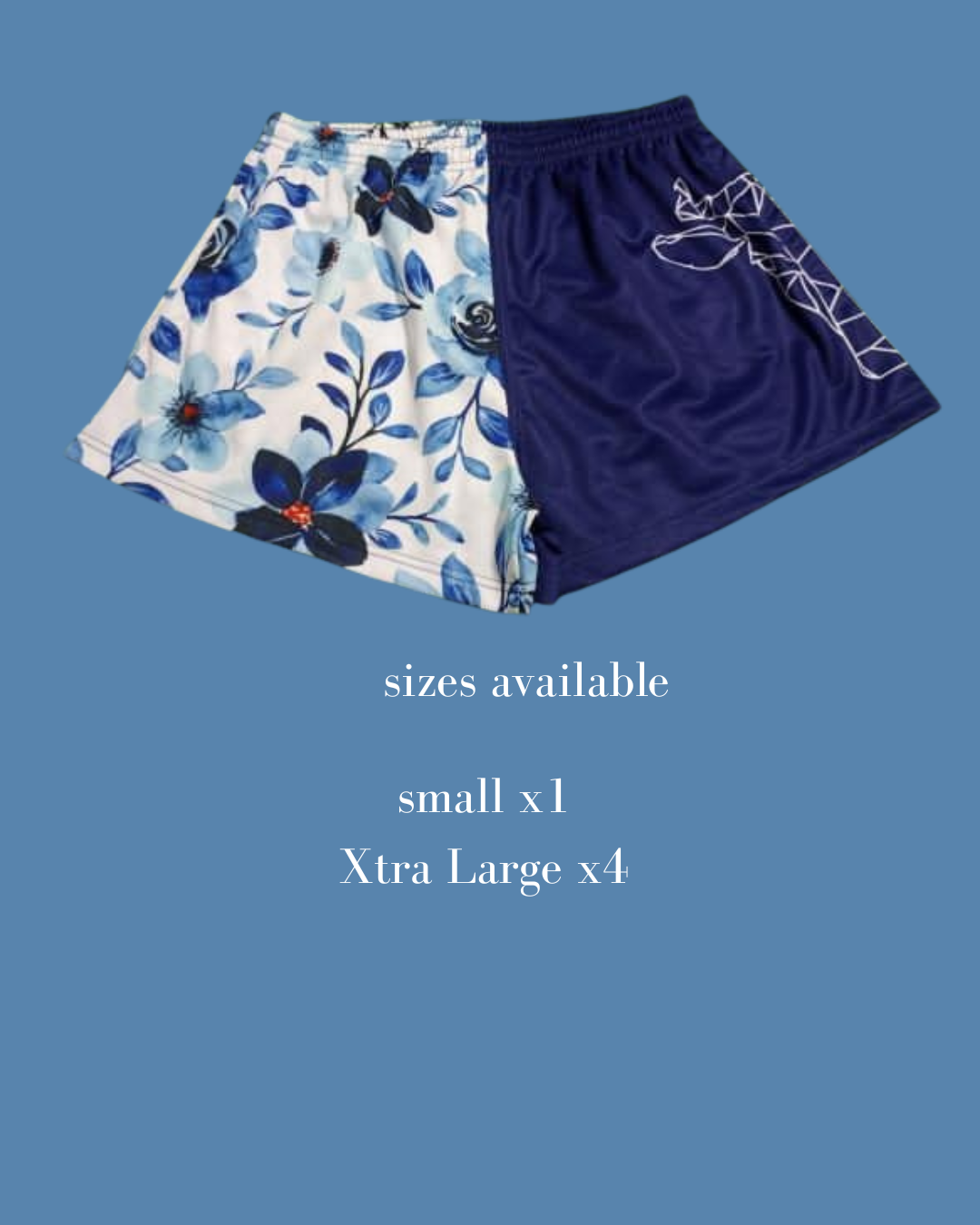 True Blue Footy shorts