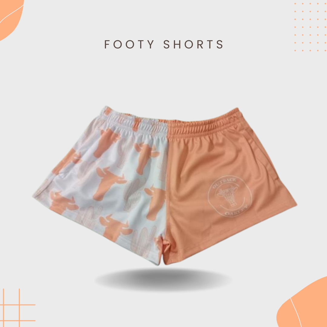 "Peach" Footy Shorts