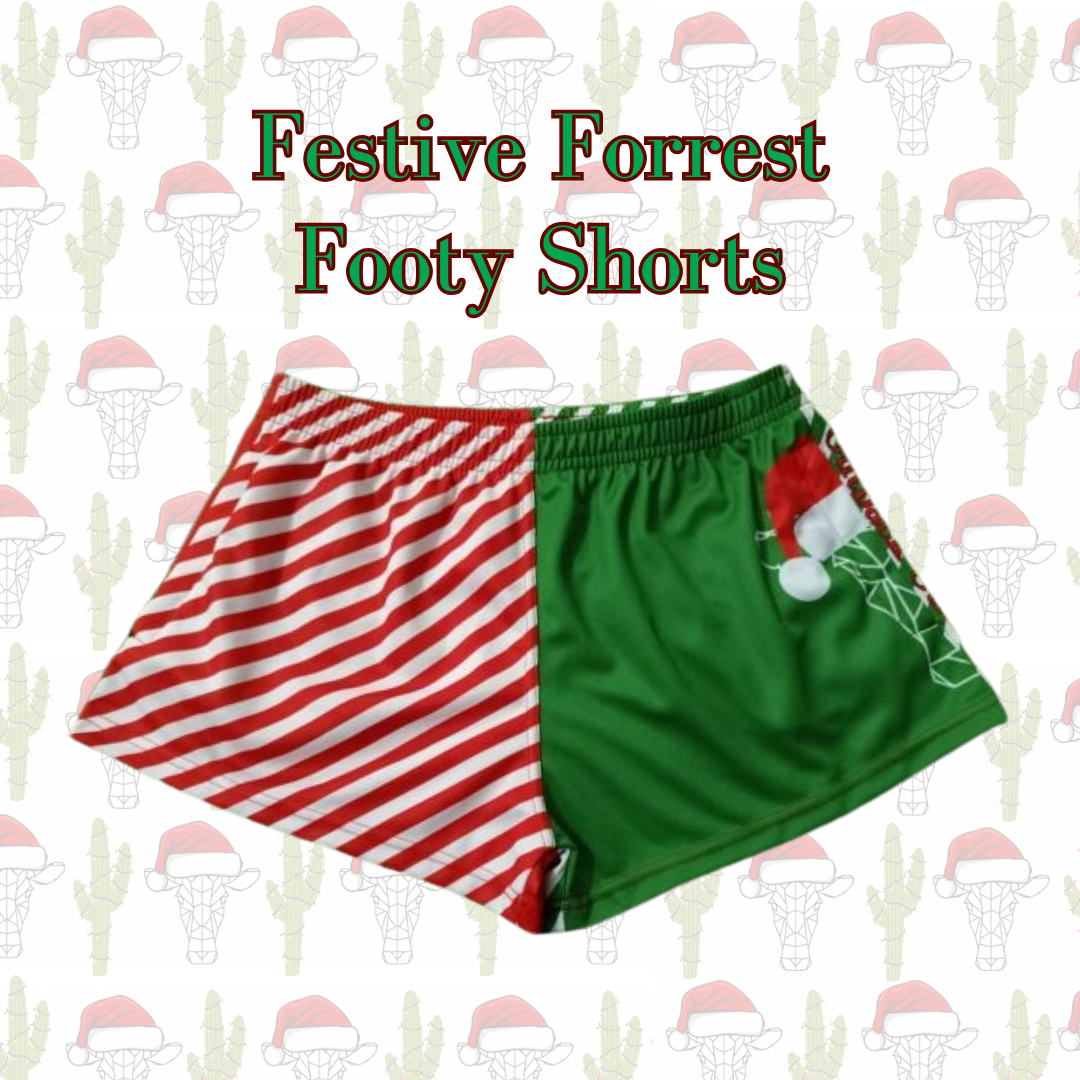 Festive Forrest Footy Shorts