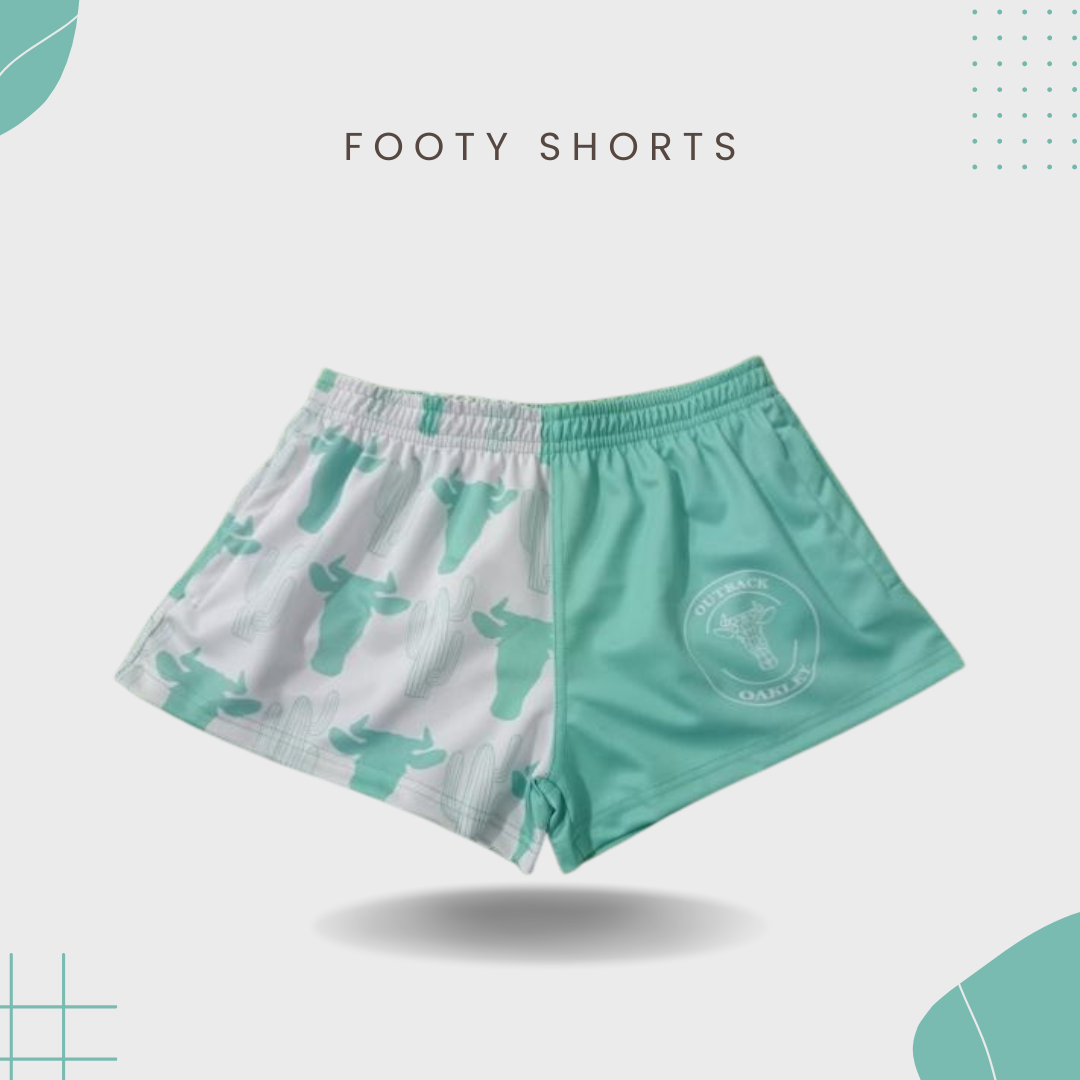 "Minty" Footy Shorts