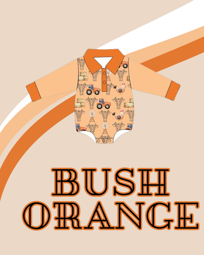 Bush Orange Romper