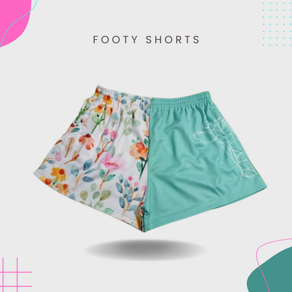 "The Wildflowers" Footy Shorts