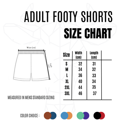 Outback Sunset Footy Shorts