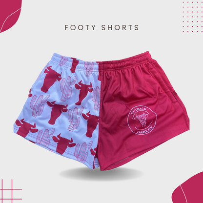 Electric Pink Footy Shorts