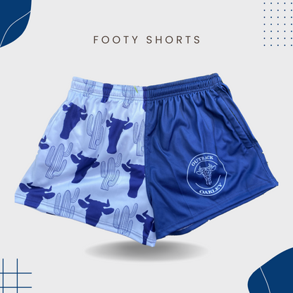 Navy Footy Shorts