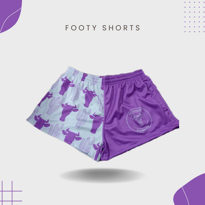 Lilac Purple Footy Shorts