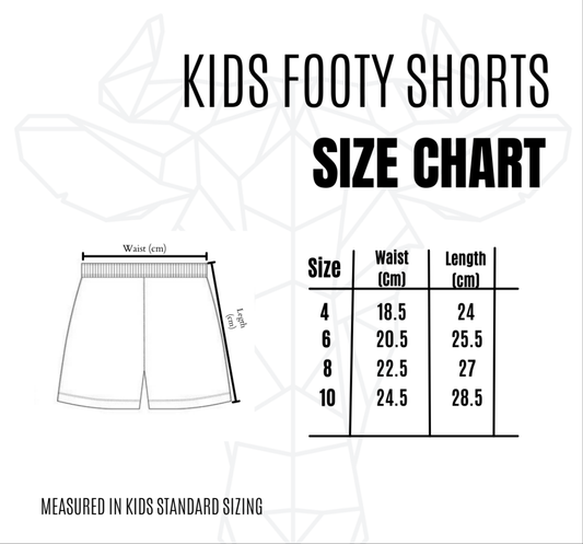 Custom Footy Shorts