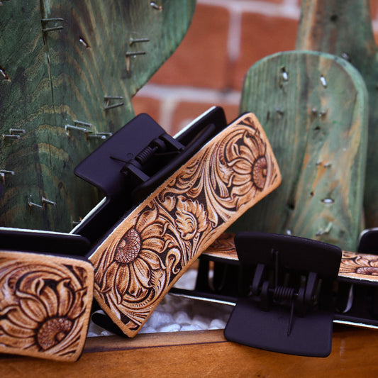 Sunflower Claw Clips
