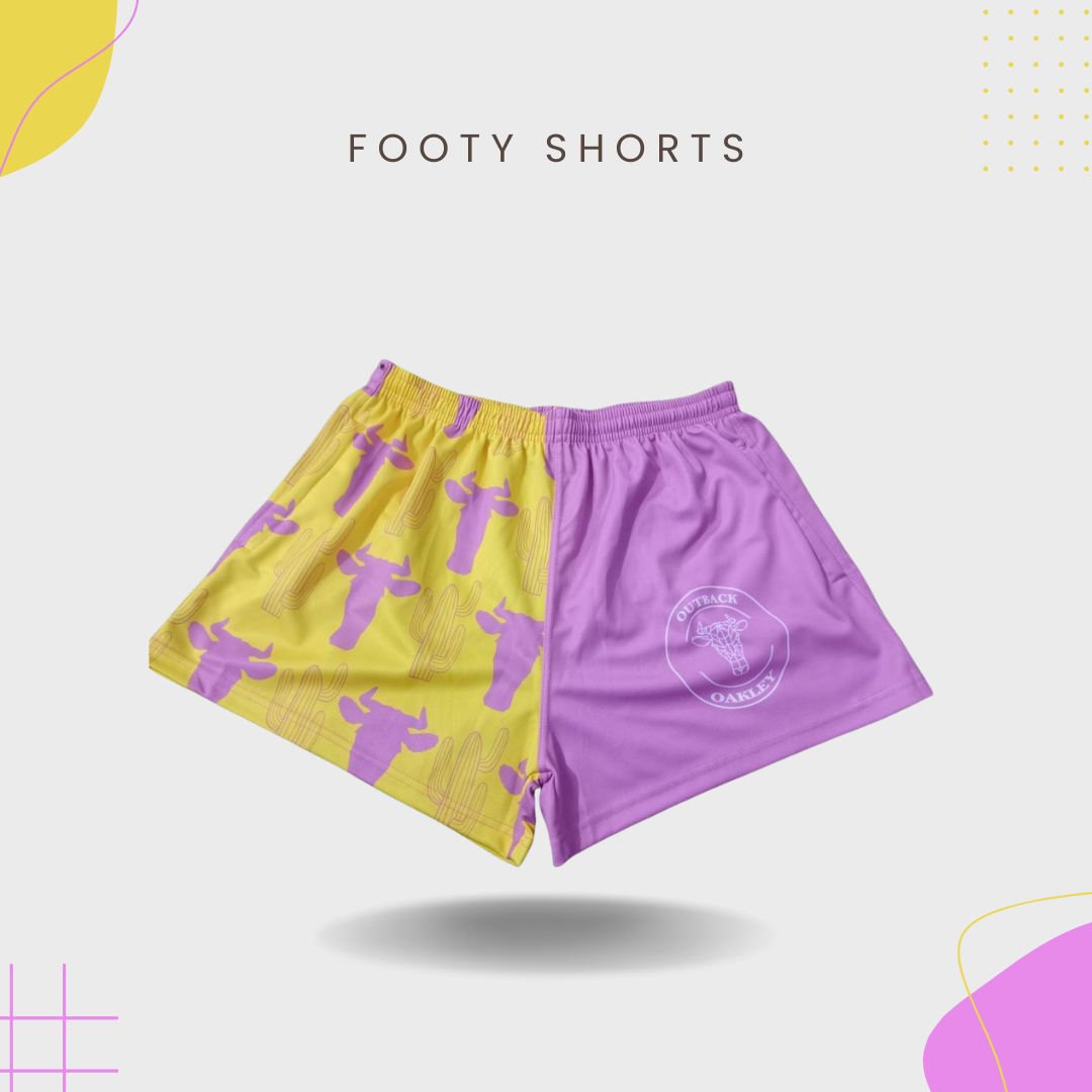Outback Sunset Footy Shorts
