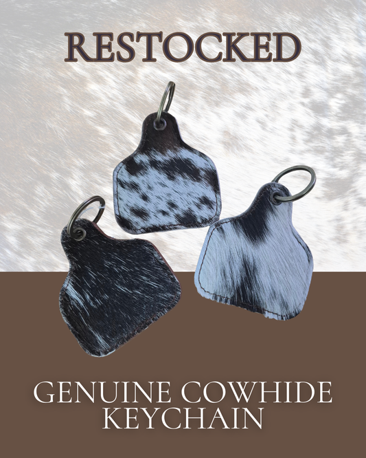 Cowhide Keychain