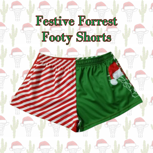 Festive Forrest Footy Shorts